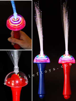 Flashing Spinning Fiber Wand