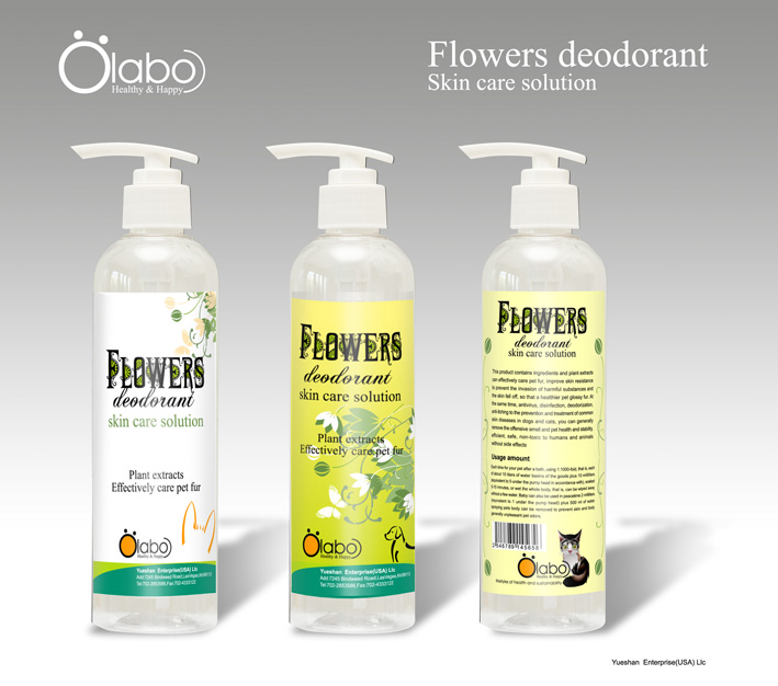 Flowers deodorant skin care solution