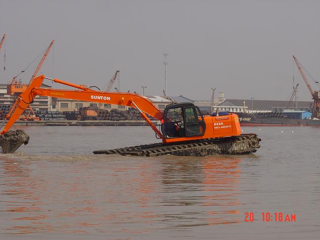 AULLAY SLW220 amphibious excavator