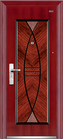 security door with fish pattern