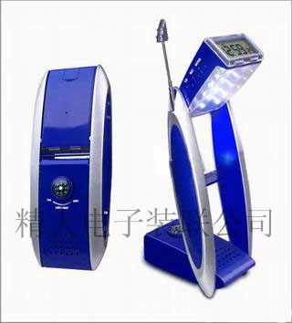 Multi-function LED lamp, have clock, radio, celendar, compass