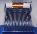 solar  water heater with copper coil