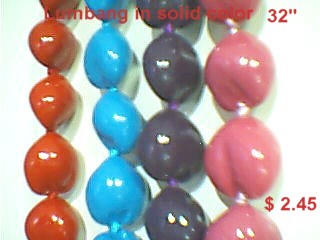 Lumbang beads in colored