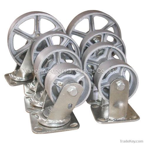 Heavy duty semi-steel wheel casters