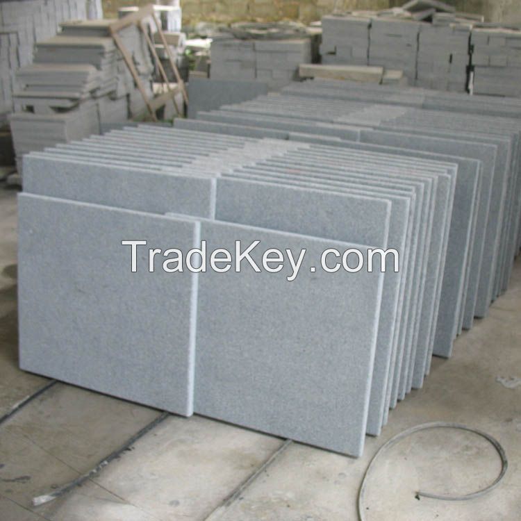 G654 dark grey granite paving stone