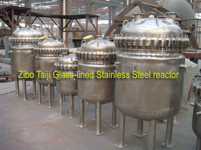 glass-lined stainless steel reactor