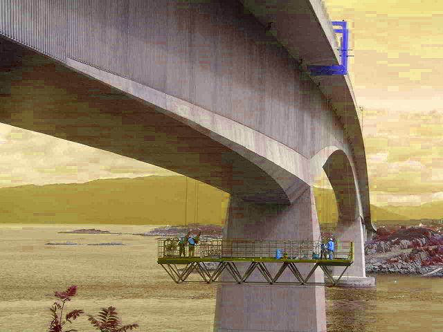Bridge Underdeck Suspended Platform