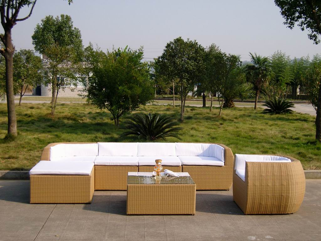 Rattan furniture sofa