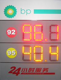 LED price display for gas station