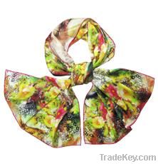 Digital Printing Silk Charmeuse Scarf