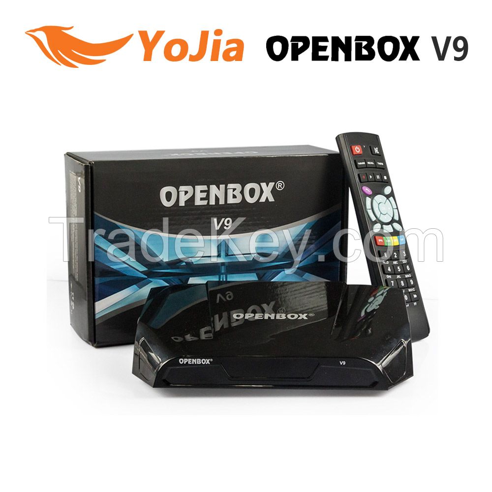 Genuine OPENBOX V9 DVB-S2 HD Satellite Receiver Support 2xUSB CCCAMD NEWCAMD Weather Forecast Miracast USB Wifi Set Top Box IPTV Box