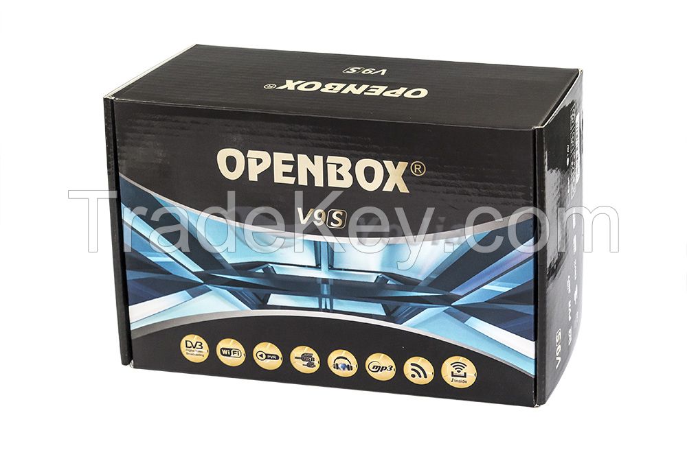 [Genuine] OPENBOX V9S  DVB-S2 HD Satellite Receiver Support USB Port WEB TV USB Wifi Build in CCCAMD NEWCAMD Weather Forecast Miracast IPTV Box Set Top Box