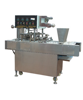 automatic filling and sealing machine for plastic cup