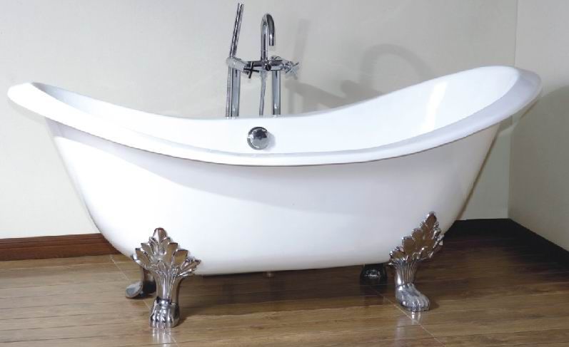 freestanding bath tub, double slipper bath tub