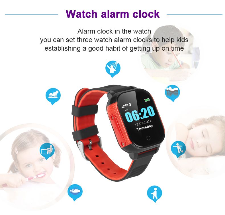 Waterproof Smart Fashionable Elegant Kids Gps Watch