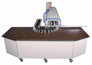 MANUEL MACHINE FOR BENDING OF PVC PROFILE ON HOT AIR