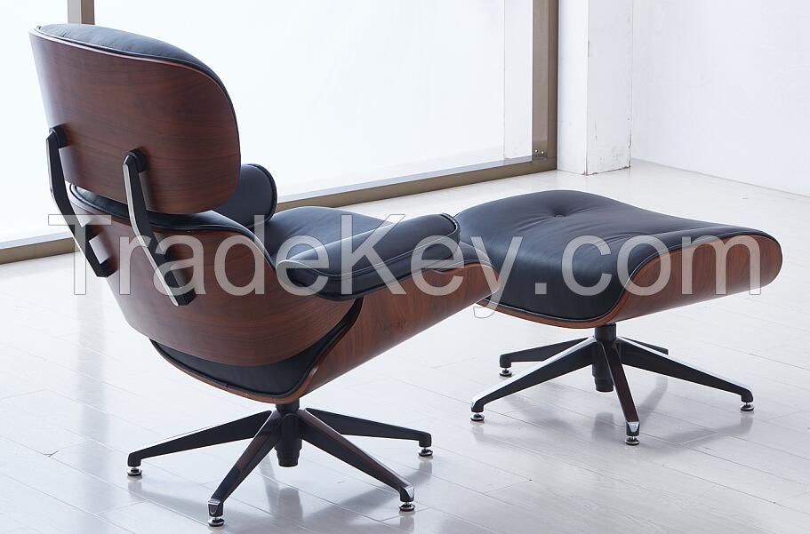 Modern Furniture Design Genuine Leather Emes Lounge Chair Pony Skin Lounge Chair With Ottoman Charles Lounge chair