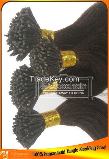 Wholesale Virgin Indian Brazilian Human Hair Pre-tipped Extensions, Factory Price
