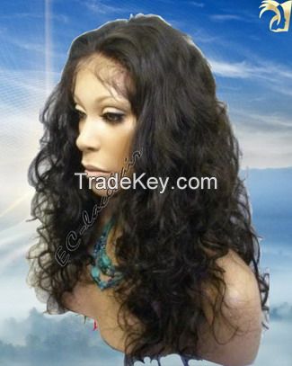 virgin human hair lace front wig