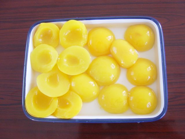 canned yellow peach