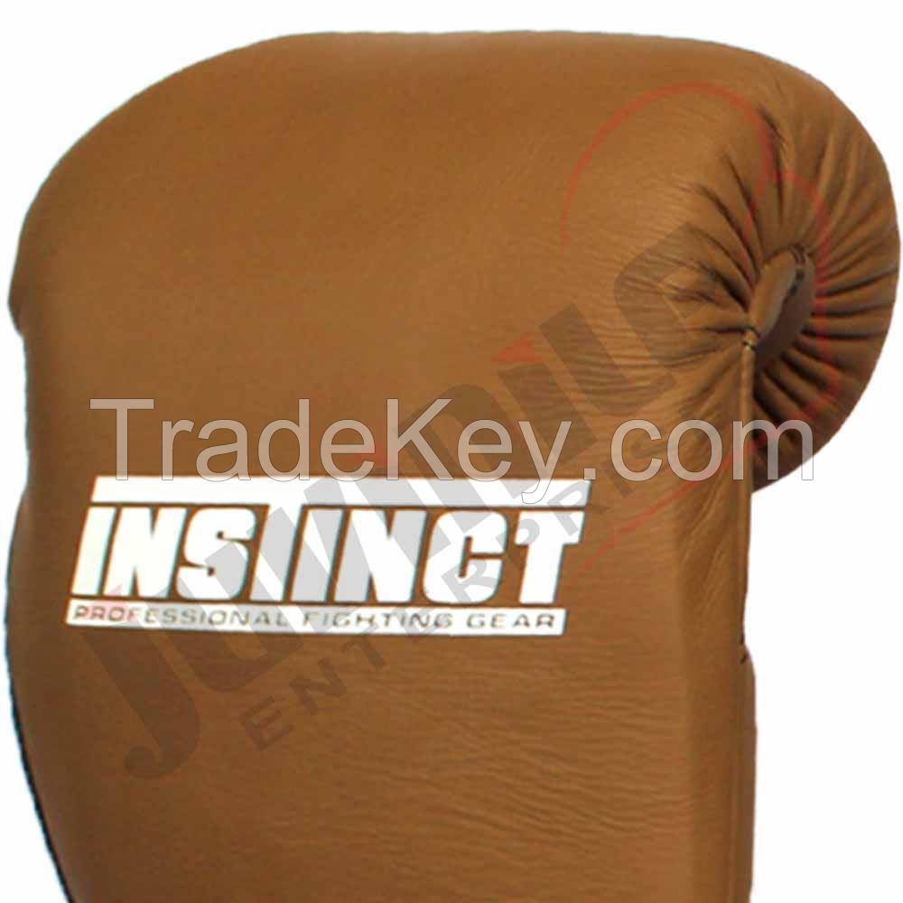 Super Laces Sparring Glove Professional Real Leather Boxing Glove