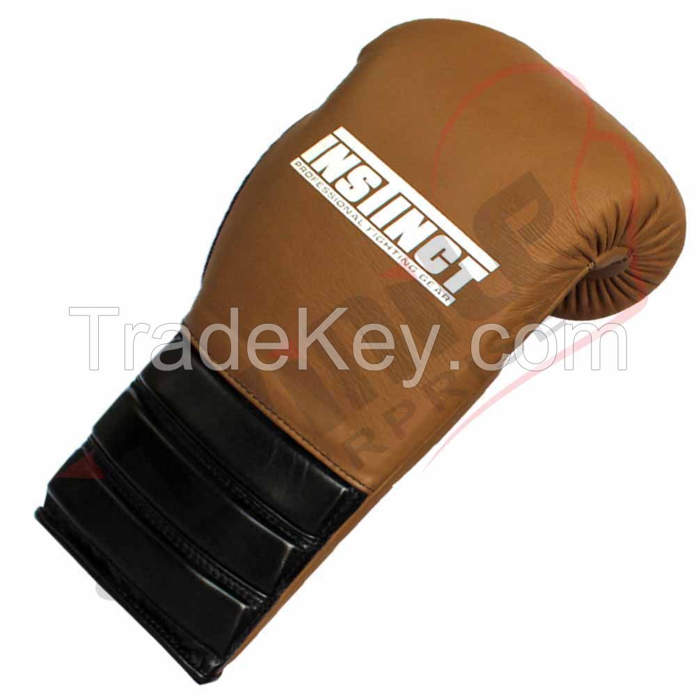 Super Laces Sparring Glove Professional Real Leather Boxing Glove