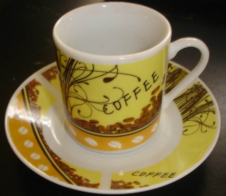 pottery cup&saucer