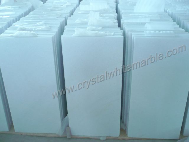 Crystal white marble