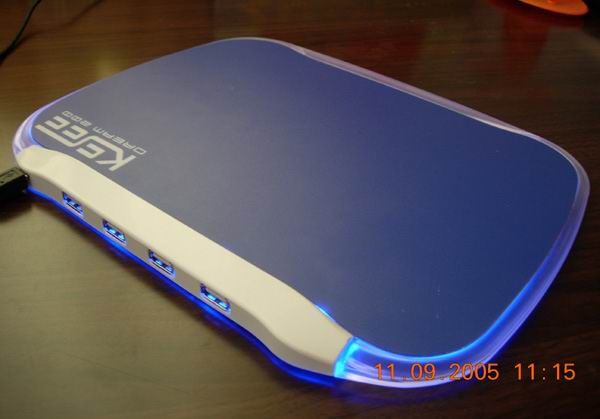 GEL Mouse Pad with Four Port USB Hub