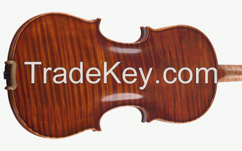 High grade professional use solid spruce top violin with case and bow