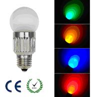 POWER COLOR LED BULB(Shell material : glass)