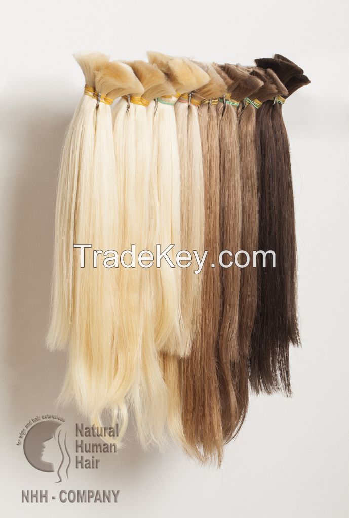 Uzbek colored natural bulk hair