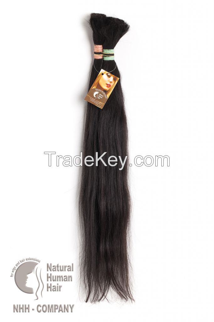 Uzbek  100% natural straight bulk hair