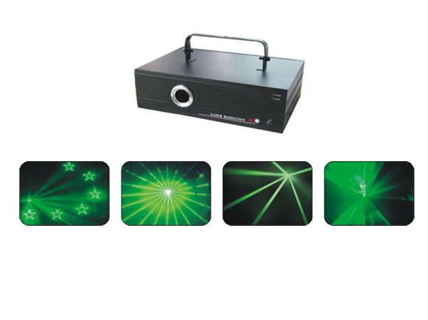 Green Animation with Scanner System and ILDA Connector Laser light