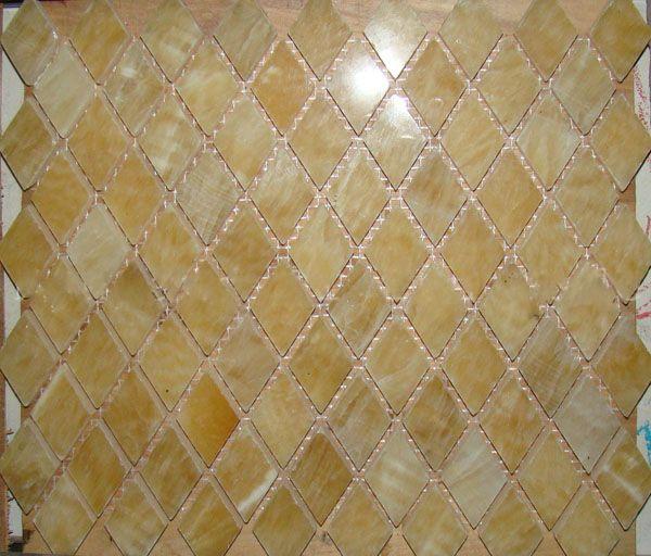 honey onyx marble mosaic
