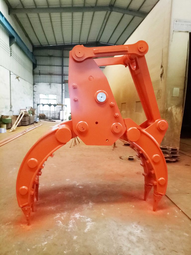 Excavator rock grapple