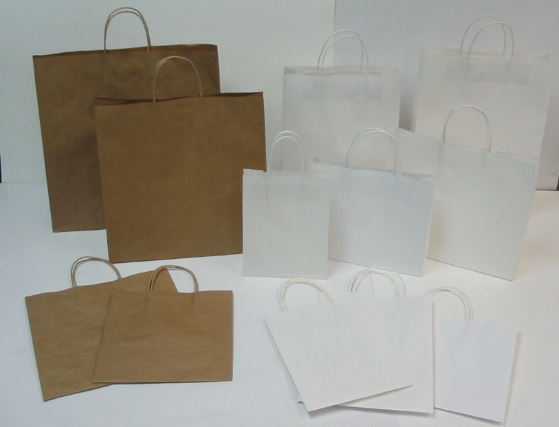 White / Brown Kraft Paper Bags