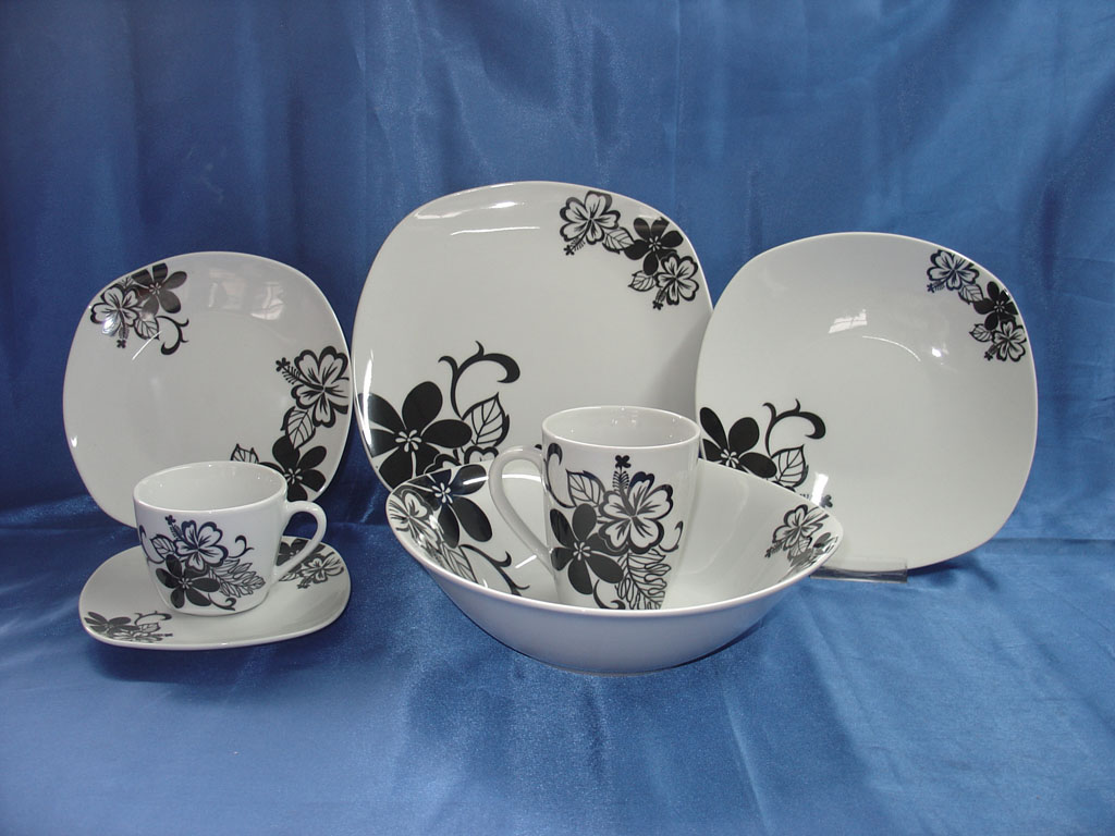 30pcs porcelain dinner set for 5