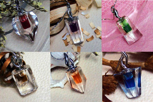 crystal perfume necklace