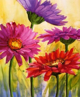 Wholesale Flower Oil Painting reproduction On Canvas-flo03