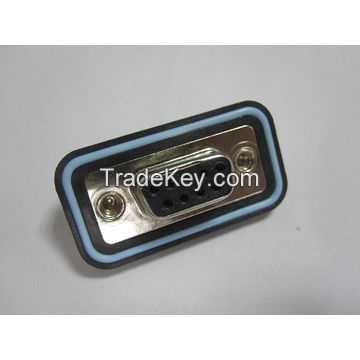 Waterproof D-sub Connectors, 9P Female Type, Straight DIP for PCB Board