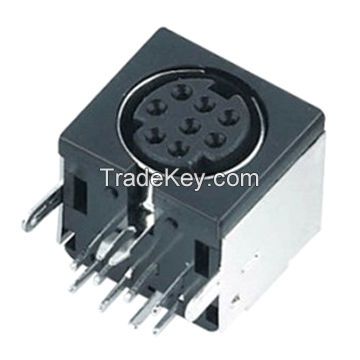 Mini DIN Connector, 3-8 Pins Application PCB, 5,000 Times Lifespan