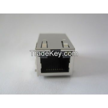 RJ45 connector 8P8C SMT VERSION WITH SHIELD&LED WITH 10/1000 ETHERNET