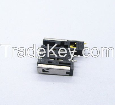 SIM card connector, normally close without post, 6P