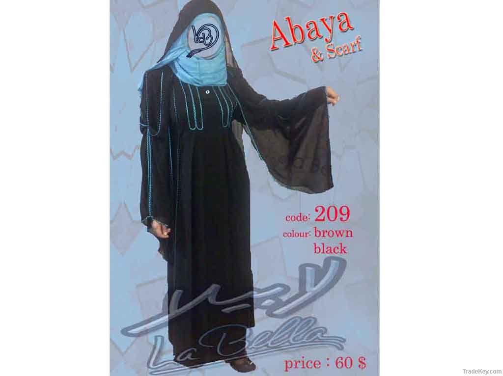 abaya kom shefon