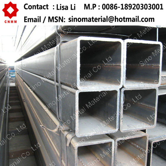 Black and galvanized squre steel pipe