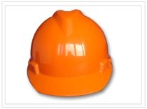 "V" style safety helmet