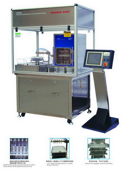 Filling and Plugging Machine for Pre-sterilized Syringes