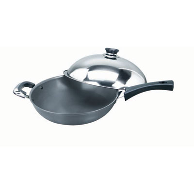 KITCHEN, COOKWARE, HARD ANODIZED COOKWARE, WOK