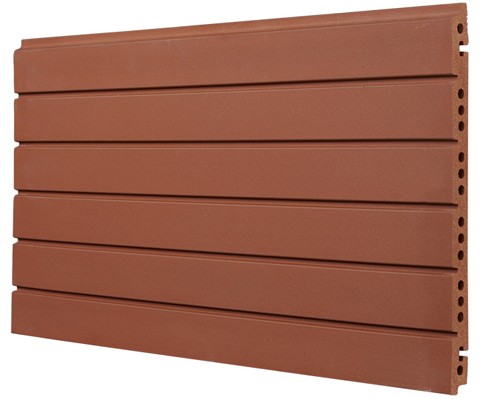 Flate terracotta cladding panel